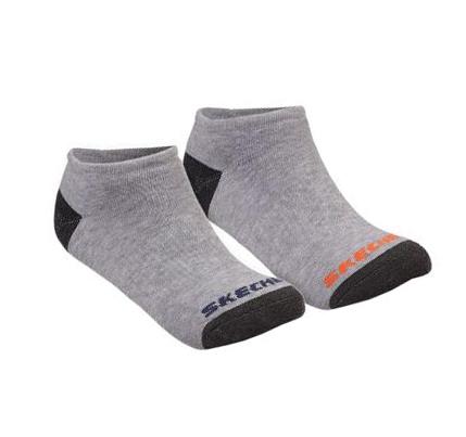 Fiú Skechers 6 Pack Low Cut Gyalogló Zokni Szürke | HU7367X