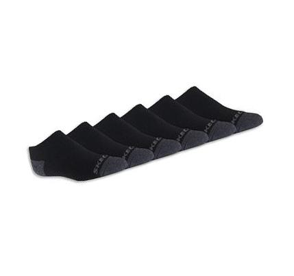 Fiú Skechers 6 Pack Low Cut Gyalogló Zokni Fekete | HU73765