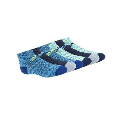 Fiú Skechers 6 Pack Space Dye Low Cut Zokni Kék | HU7330A
