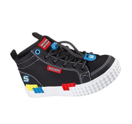 Fiú Skechers Brick Kicks: Kool Bricks Alkalmi Cipő Fekete | HU75513