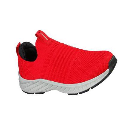 Fiú Skechers Elite Rush - Valow Slip Ons Piros | HU7851Q