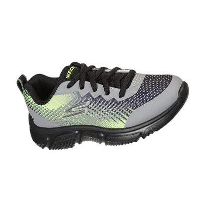 Fiú Skechers GO RUN 650 Tornacipő Szürke Fekete | HUA0205