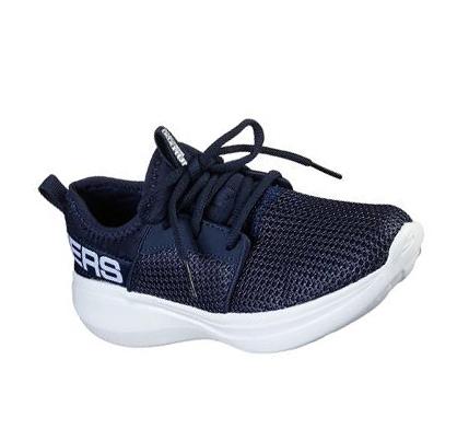 Fiú Skechers GOrun Fast - Valor Tornacipő Sötétkék | HUI745P