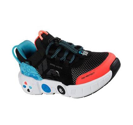 Fiú Skechers Game Kicks: Gametronix - Button Smasher Tornacipő Fekete Színes | HU8042L