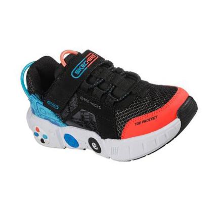 Fiú Skechers Game Kicks: Gametronix Tornacipő Fekete Színes | HU8030B