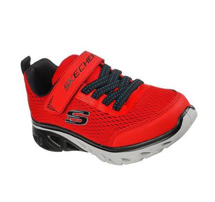 Fiú Skechers Glide-Step Sport Tornacipő Piros Fekete | HUI420C