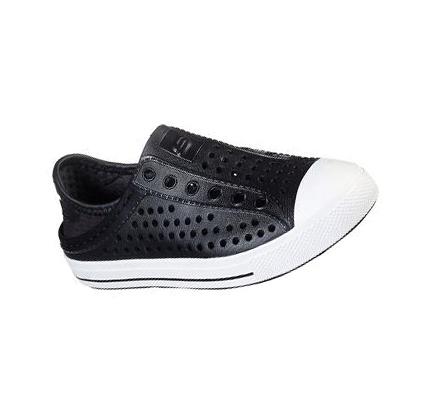 Fiú Skechers Guzman Steps - Aqua Surge Slip Ons Fekete | HU7726W