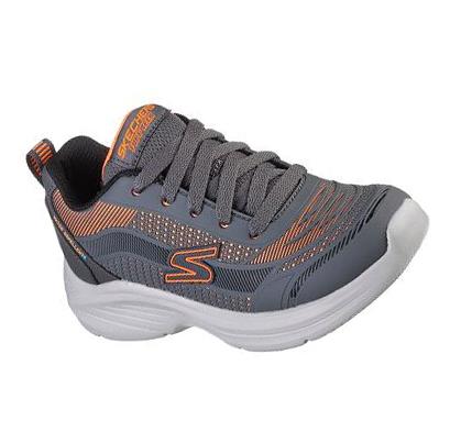 Fiú Skechers Hyper-Blitz - Aqua-Tronix Tornacipő Szürke Narancssárga | HU7903Q