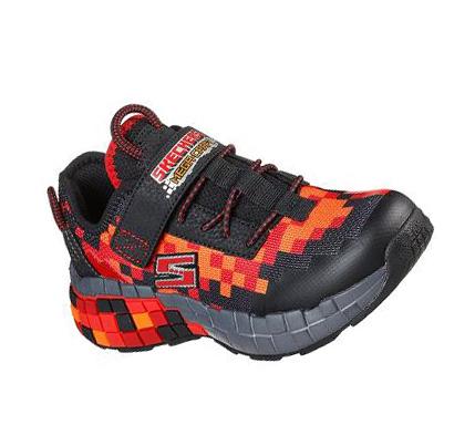 Fiú Skechers Mega-Craft Tornacipő Fekete Piros | HU8003G
