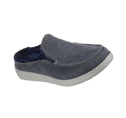 Fiú Skechers Melson - Comfy Time Alkalmi Cipő Sötétkék | HU74805