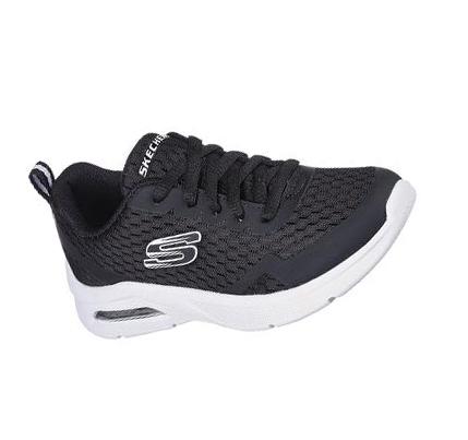 Fiú Skechers Microspec Max Tornacipő Fekete | HUA1700