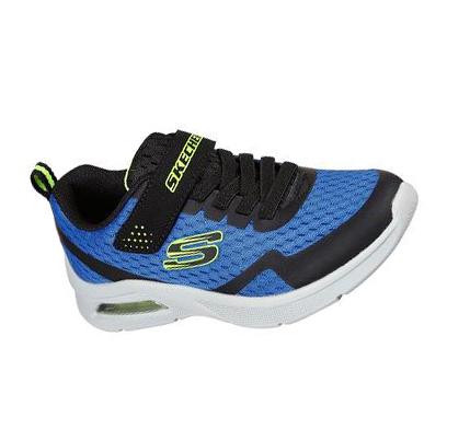 Fiú Skechers Microspec Max - Torvix Tornacipő Királykék Fekete | HUA1953