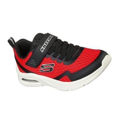 Fiú Skechers Microspec Max - Torvix Tornacipő Piros Fekete | HUA220S
