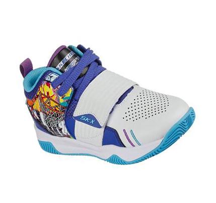 Fiú Skechers Powershot - Skech-Hops Tornacipő Fehér Színes | HU7992S