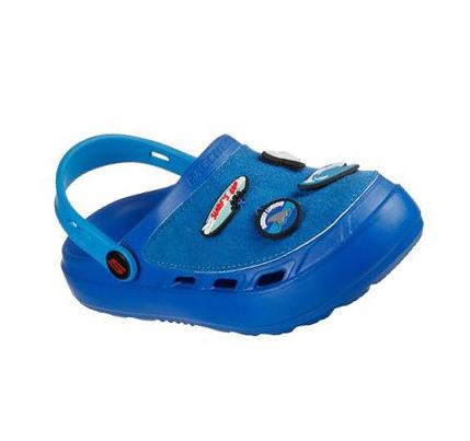 Fiú Skechers Swifters - Hydro-Bits Slip Ons Kék | HU7751P
