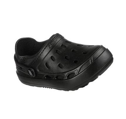 Fiú Skechers Swifters II - Be Warmer Bélelt Slip Ons Fekete | HU77034