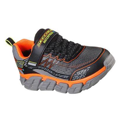 Fiú Skechers Tech-Grip Tornacipő Szürke Fekete | HU7926B