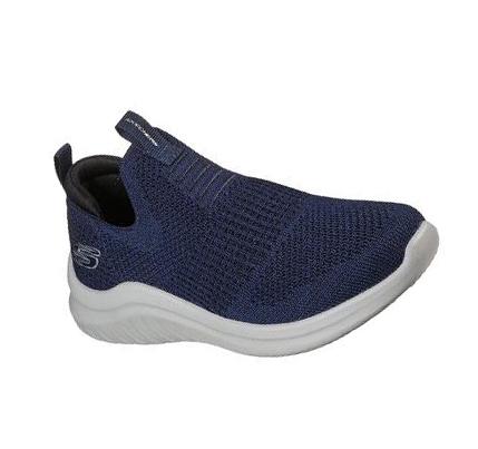 Fiú Skechers Ultra Flex 2.0 - Mirkon Alkalmi Cipő Sötétkék | HU7576S