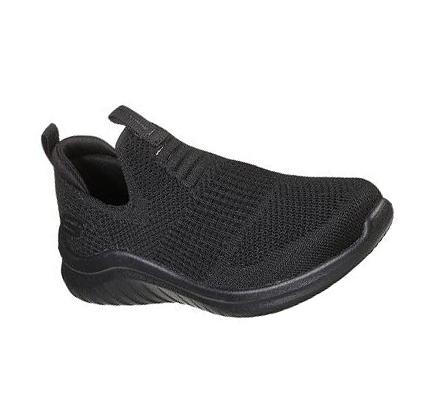 Fiú Skechers Ultra Flex 2.0 - Mirkon Alkalmi Cipő Fekete | HU7580L