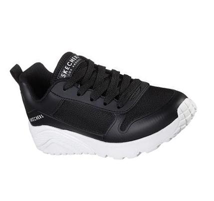 Fiú Skechers Uno Lite - Zelden Tornacipő Fekete Fehér | HU7901D