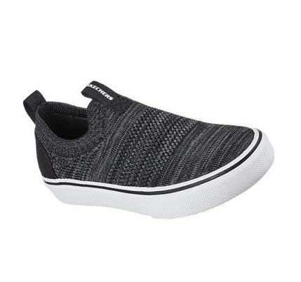 Fiú Skechers Utcai Fame - Zakred Alkalmi Cipő Fekete | HU7528L