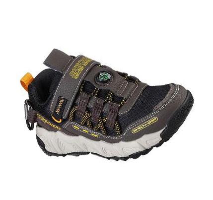 Fiú Skechers Velocitrek - Pro Scout Tornacipő Csokoládé Fekete | HU8051D