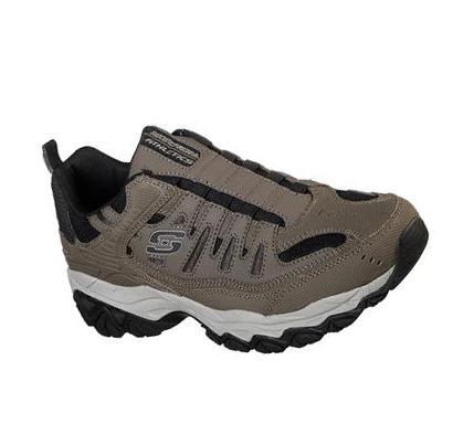 Férfi Skechers After Burn M. Fit Slip Ons Barna | HU42825