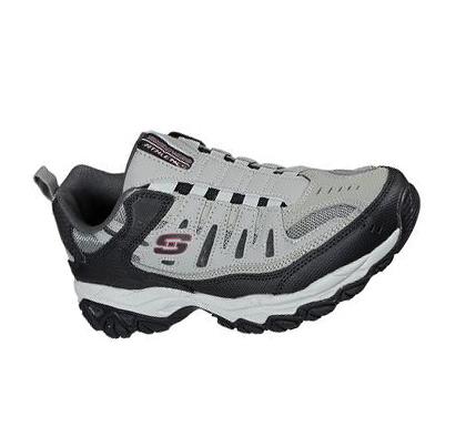 Férfi Skechers After Burn M. Fit Slip Ons Szürke Fekete | HU4293P