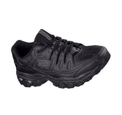Férfi Skechers After Burn Memory Fit - Reprint Tornacipő Fekete | HU3950A