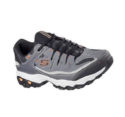 Férfi Skechers After Burn - Memory Fit Tornacipő Szürke | HU3962S