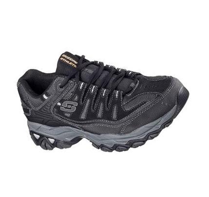 Férfi Skechers After Burn - Memory Fit Tornacipő Fekete | HU39640