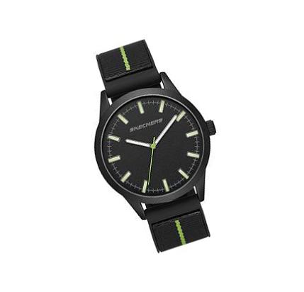 Férfi Skechers Analog Óra Fekete | HUA287Q