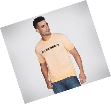 Férfi Skechers Apparel Breakers Crew Póló Narancssárga | HU3187B
