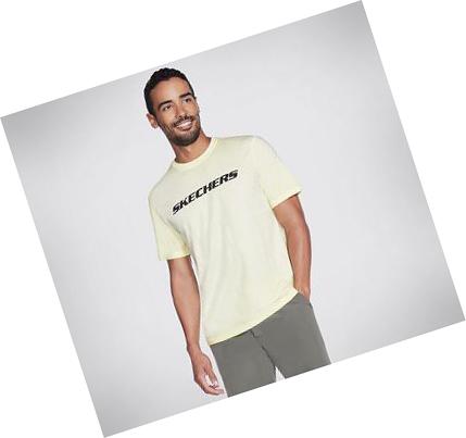 Férfi Skechers Apparel Breakers Crew Póló Sárga | HU3189D