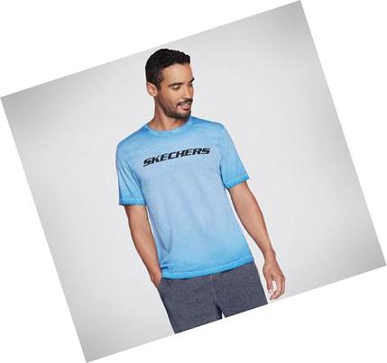 Férfi Skechers Apparel Breakers Crew Póló Kék | HU3200K