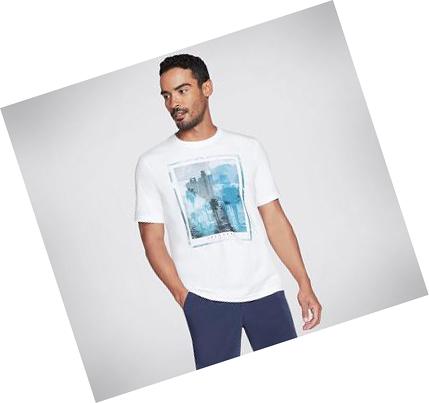 Férfi Skechers Apparel City 92 Póló Fehér | HUA989Q