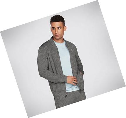 Férfi Skechers Apparel Hoodless Hoodie ULTRA GO Kabát Szürke | HUA7894