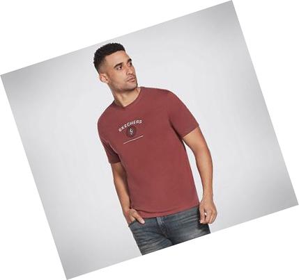 Férfi Skechers Apparel Made To Go Everywhere Póló Barna | HU3137D