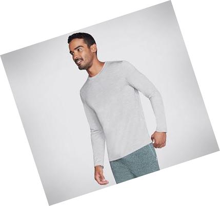 Férfi Skechers Apparel On the Road Long Sleeve Kapucnis Pulóver Szürke | HUA9500