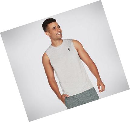 Férfi Skechers Apparel On the Road Muscle Tank Tops Szürke | HU3100L