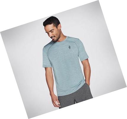 Férfi Skechers Apparel On the Road Póló Türkiz | HUA4750