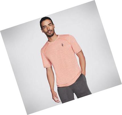 Férfi Skechers Apparel On the Road Póló Narancssárga | HUA487D