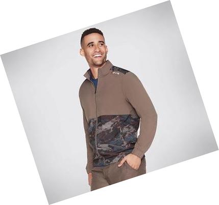 Férfi Skechers Apparel Regenerate Kabát Barna | HUA414B