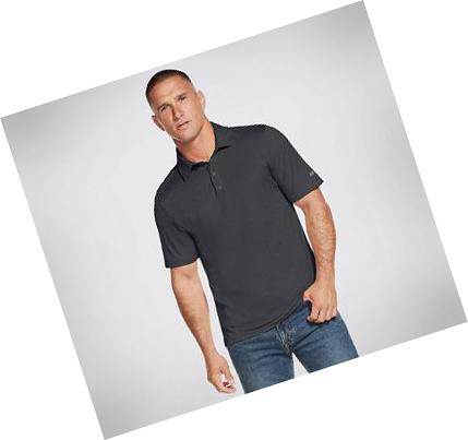 Férfi Skechers Apparel Skech-Air Polo Póló Fekete | HU3175P