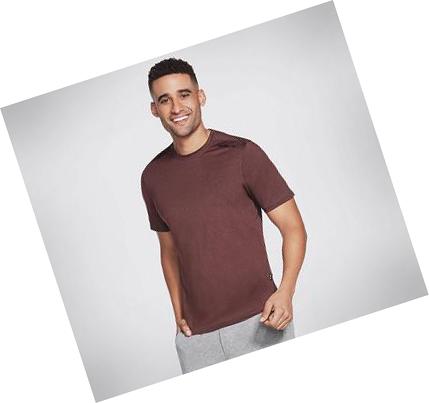 Férfi Skechers Apparel Skech-Air Póló Barna | HU3150W