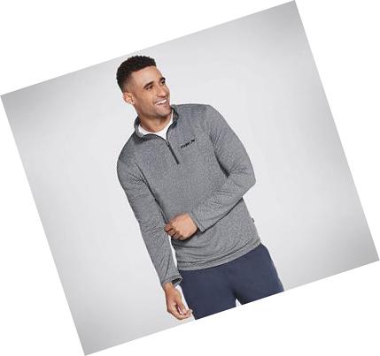 Férfi Skechers Apparel Skech-Air Zip Pullover Kapucnis Pulóver Szürke | HUA9753