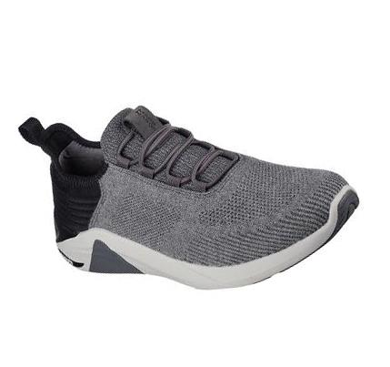 Férfi Skechers Arch Fit A-Linear - Burrows Slip Ons Szürke | HU7550S