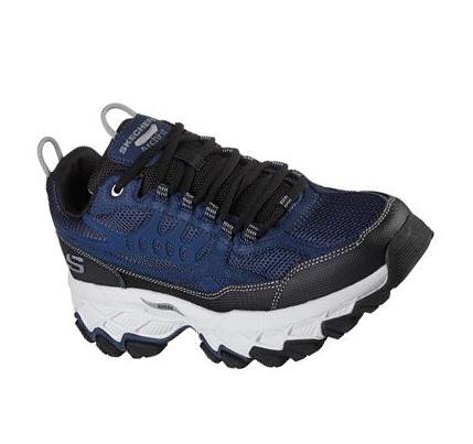 Férfi Skechers Arch Fit Akhidime Edzőcipő Sötétkék Fekete | HU5600S