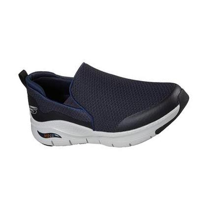 Férfi Skechers Arch Fit - Banlin Gyalogló Cipő Sötétkék | HUI043P