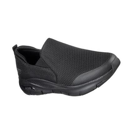 Férfi Skechers Arch Fit - Banlin Gyalogló Cipő Fekete | HUI082C
